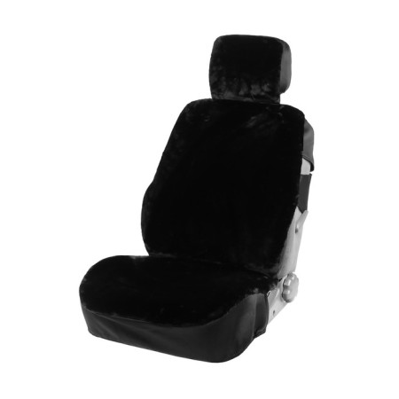 Autoshekhli universal SkyWay Arctic, artificial fur, set 2 objects, black S03001075