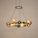 Svetnik "Desio" 12xg9 black and gold 67x67x18-118 cm