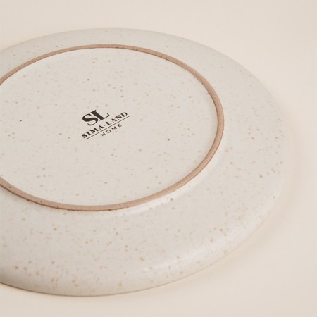 Ceramic plate SL Home "Raisia", d = 21 cm, beige color-3