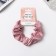 Hair elastic band "Orbit" ornament spots, 10 cm, pink
