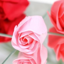 Soap roses, colored shades, set of 18 pcs.