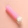 Bigudi for a basal volume, with a clamp, 2 × 1 cm, 10.7 cm, pink/beige color