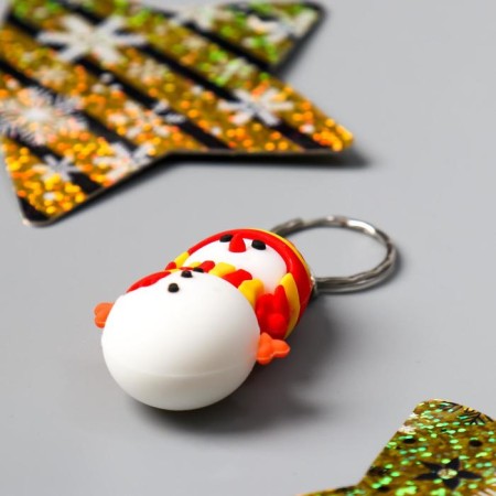 Trick Rubber "Snowman in a hat and scarf" 4.7x2.8x1.7 cm-1
