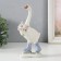 Polystone souvenir "Goose on rollers, with a bouquet" 9.5x6.5x18.5 cm