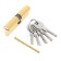 The cylinder mechanism standard Max, 90 mm (45x45), 5 keys, key/key, matte gold