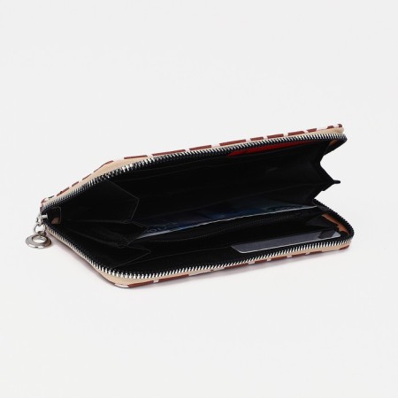 Lightning wallet, card for cards, for coins, brown color-1