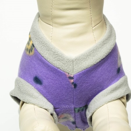 Hedgehog's skirt “Hedgehogs”, size XXL (DS 45, Osh 45, OG 55 cm), gray-violet-2