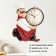 Wall clock, series: kitchen, "cook cook", smooth move, d-13 cm, 30 x 24 cm