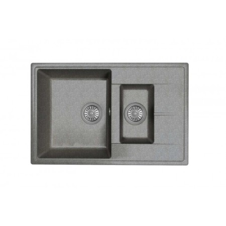Dr.gans Smart “Olivia-740k” kitchen washing is 740x480 mm, h = 180/120 mm, black color is black