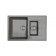 Dr.gans Smart “Olivia-740k” kitchen washing is 740x480 mm, h = 180/120 mm, black color is black