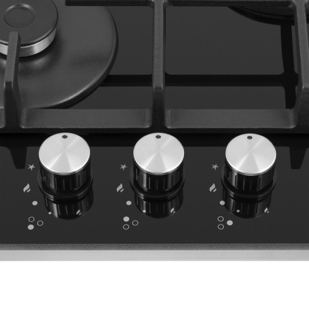Honing surface HOMSAIR HGG433BK, gas, 3 burners, black-8