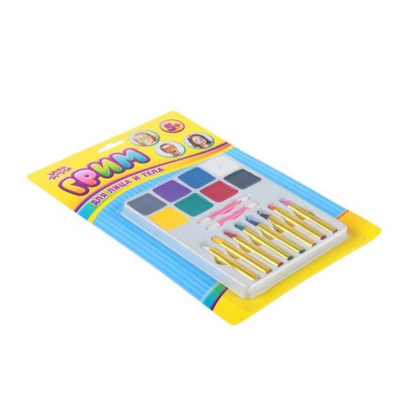 Facial and body makeup + 8 pencils + 2 applicators-1