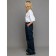 Heater trousers, height 170 cm, dark graphite color