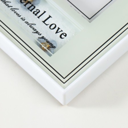 Photo frame "Wedding" plastic, 13x18 cm, col. White, horizontal-2
