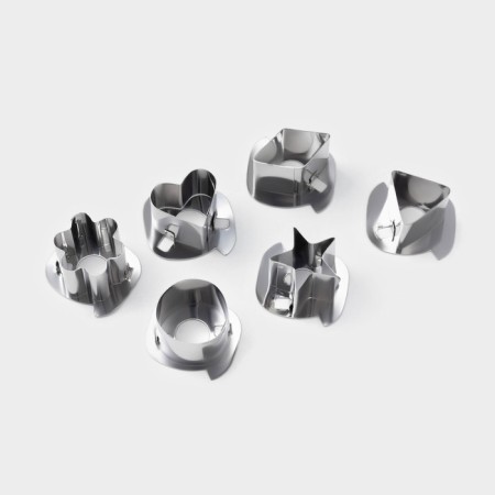 Form for cooking, 5 nozzles, silver color-3