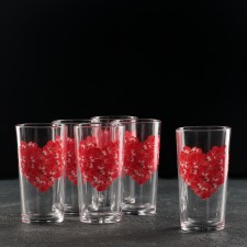 A set of glass glasses 