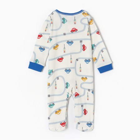 Combineson for children, white color/cars, height 80-4