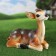 Garden figure "Deer lies" 30x34x20cm