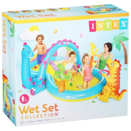 Game Center "Dinosaur", with a sprayer, 302 x 229 x 112 cm, from 2 years, 57135np intex-3