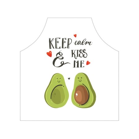 Apron of a kitchen with a photo print "You are my half", adjustable, size OS-2