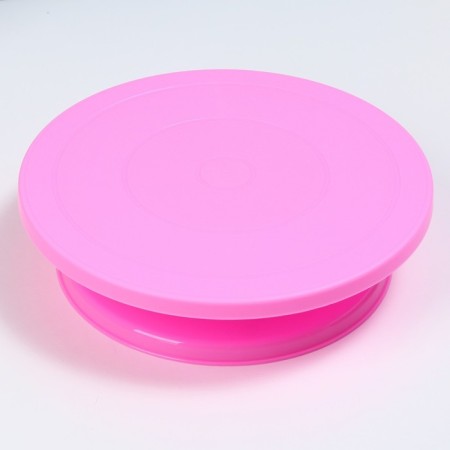 Cake stand rotating "sweet life", d = 27.5, pink color-1