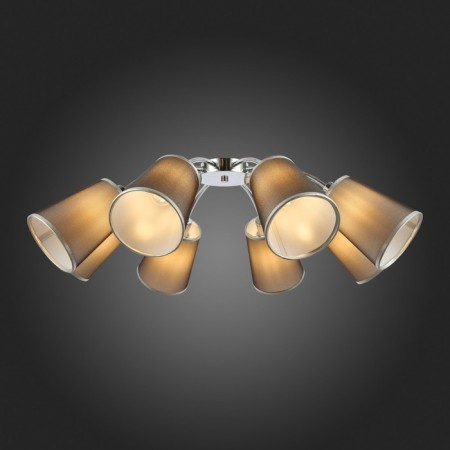 Ceiling EVOLUCE lamp. Sle103002-08. Maleonte. 8x40 watts, E14, 84x84x24 cm, chromium color-10