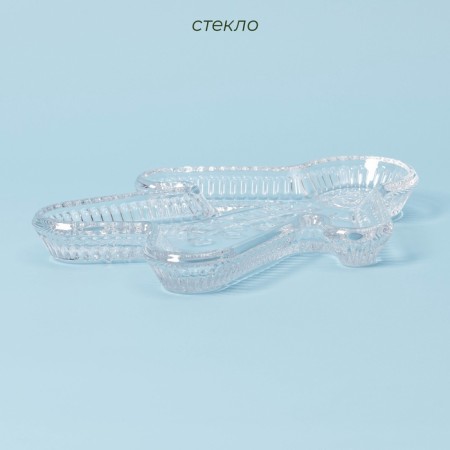 The dish "New Year's miracle. Pitch ", 24 × 18.5 × 2.7 cm, glass, transparent-1