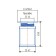 Support is adjustable, square orc-50 k, n = 50 mm, matte chromium color