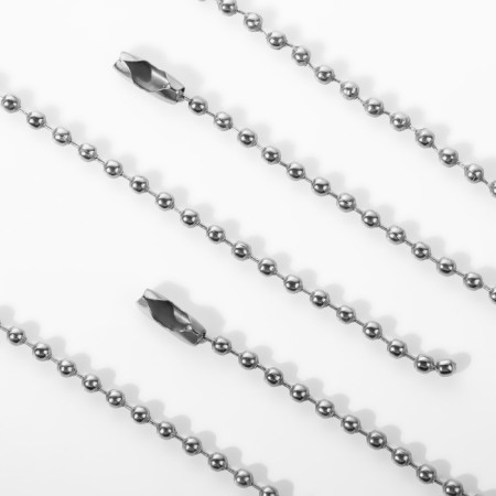 The base for the key fob, with a chain, d = 2.3 mm, silver color-2