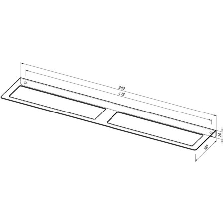 Holder for storage of adhesive tape, adhesive or painting tape, wall, black-6