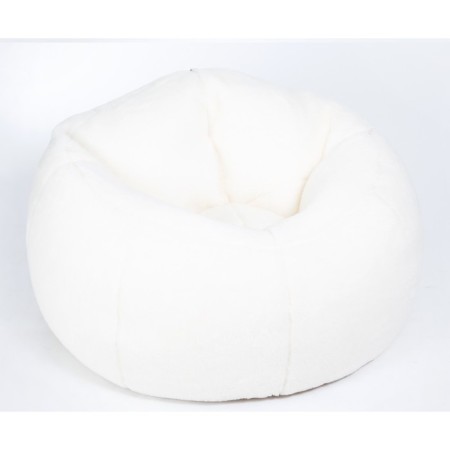 Handwheel chair "Soft", large, milk color, fur-4