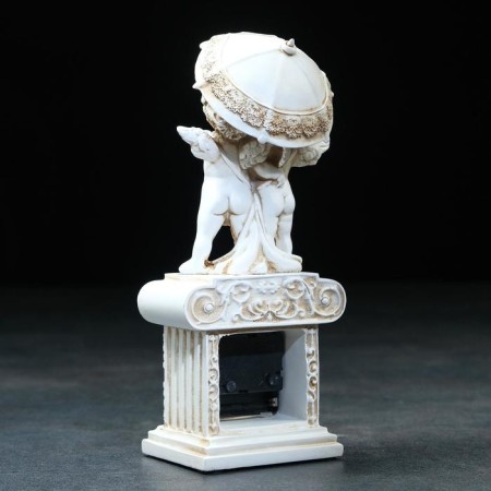 Table fireplace watches "Angels under an umbrella", h = 26 cm-1