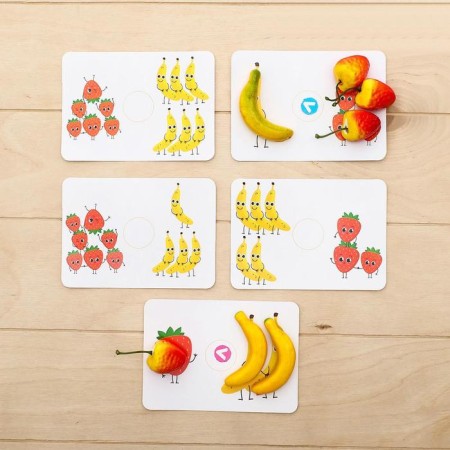 Material Material "more or less: strawberries and bananas", 24 pcs.-2