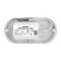 Luminer LED LED dust -proof oval ip65 8W 700lm 6500K with microwave sensor R