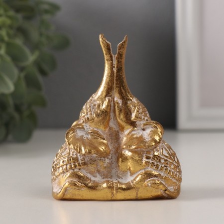 Souvenir Polystone "Eliveboards. Indian patterns" gold 6.2x3.5x7.8 cm