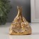 Souvenir Polystone "Eliveboards. Indian patterns" gold 6.2x3.5x7.8 cm