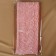 Lace on a grid, 105 mm × 11 ± 1 m, pale pink color