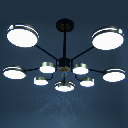 Laser Laseri 10XLED 180W 3000-6000K black and gold 97x97x48 cm Bayerlux-2