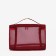 Cosmetic bag with lightning, burgundy color