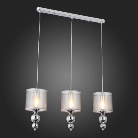 Suspended EVOLUCE lamp. Sle107103-03. Pazione. 3x40 watts, E27, 59x14x27 cm, chromium color-2