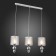 Suspended EVOLUCE lamp. Sle107103-03. Pazione. 3x40 watts, E27, 59x14x27 cm, chromium color