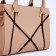 Bag Female Tout with zipper, beige color