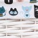 Stelly basket "cats", 40x31x17 cm, white