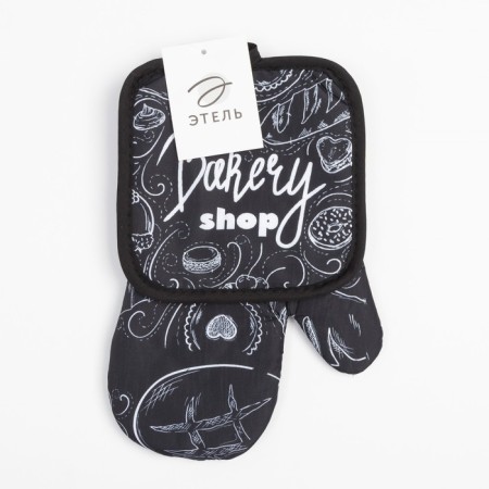 Kitchen set (2 items) Ethel Bakery Shop, a selection of 17x17 cm, mittens 26x16 cm, 100% p/e-5