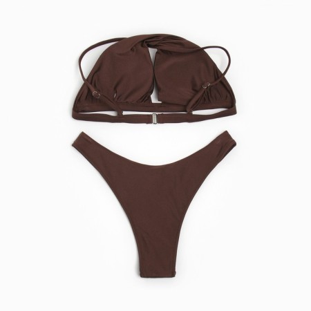 Female Separate swimsuit with lurex minku Color of coffee, size 42-6