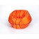 Armchair - bag "basketball" small, diameter 70 cm, orange color, raincoat