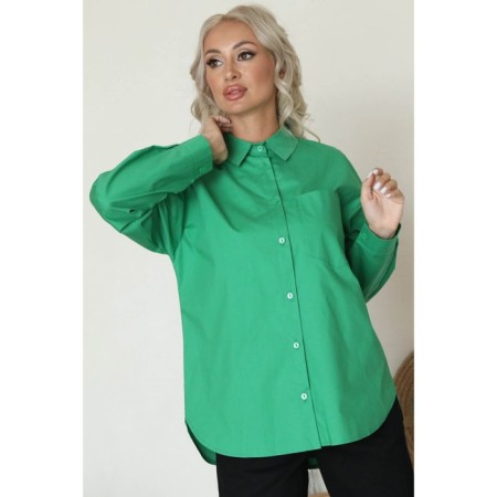Female shirt, size 52, green color-2