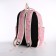 A backpack with a zipper, bag, cosmetic bag, pink color