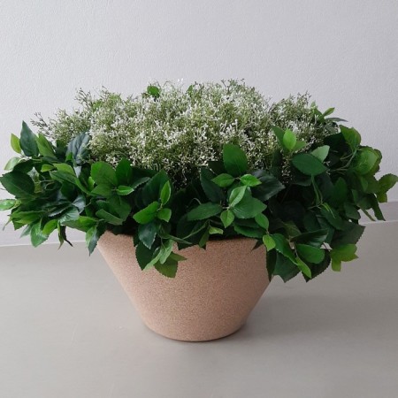 Kashpo for flowers "cone" 53x53x29 cm, 24 l, color sand granite-1