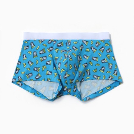 Panties men's boxers, tequila color on blue, rr 46 (s)